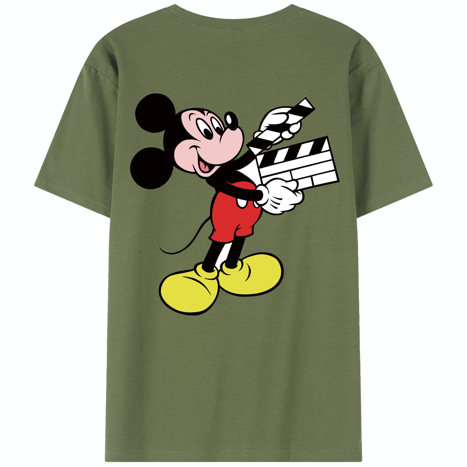 （画像用） ミッキーマウス Mickey Mouse 綿100％半袖Tシャツ（背面プリント）